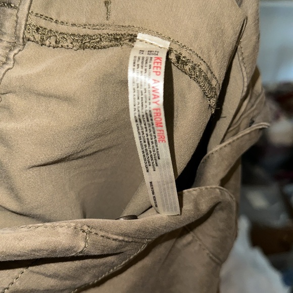 Free People FP Movement *Kali* tan distressed snap front utility jumpsuit XS - Picture 9 of 11